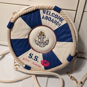 Betsey Johnson Welcome Aboard hey sailor crossbody bag